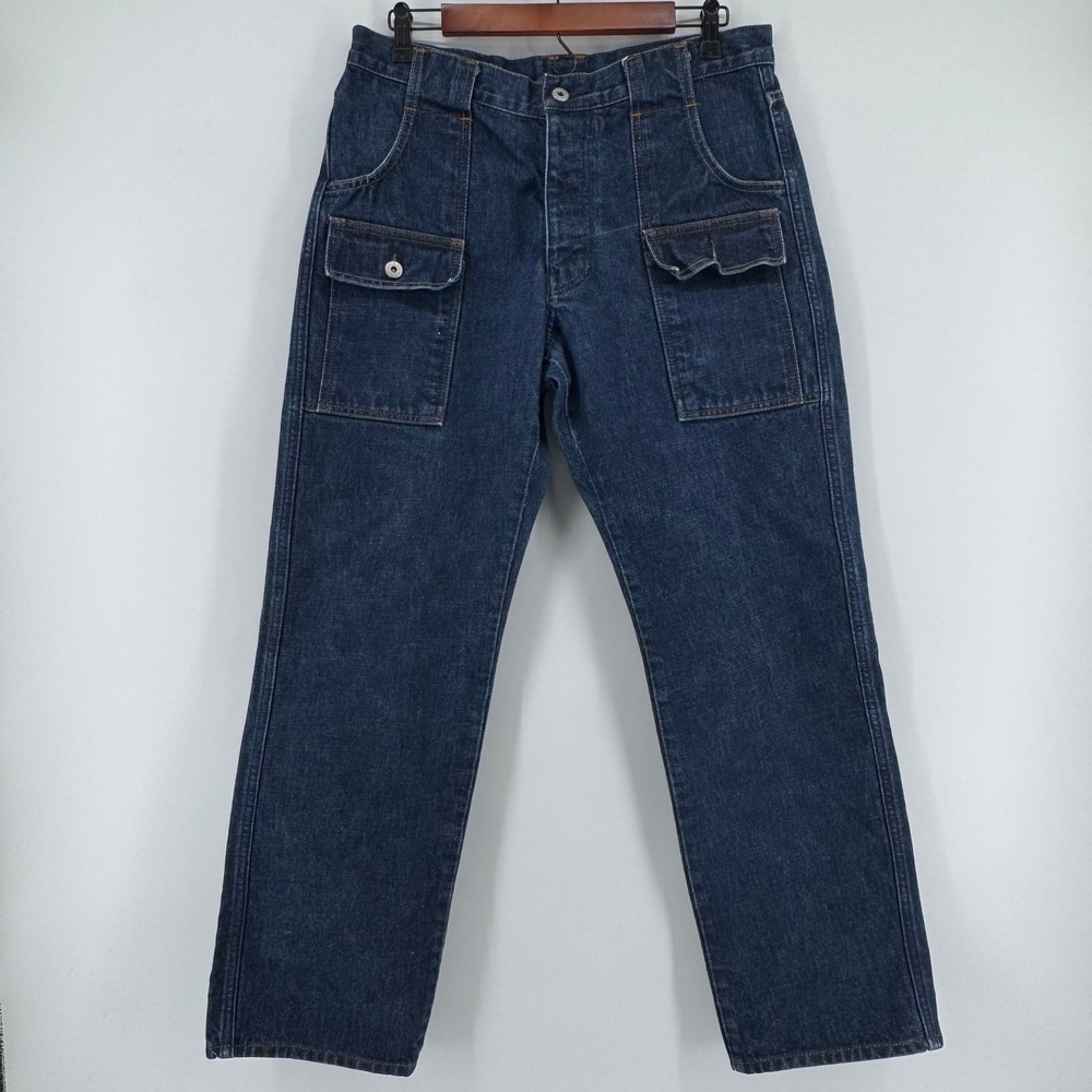 G-Star RAW‎ Shortcut Explorer Jeans Mens 33x30 Blue Cargo Pockets Button Fly